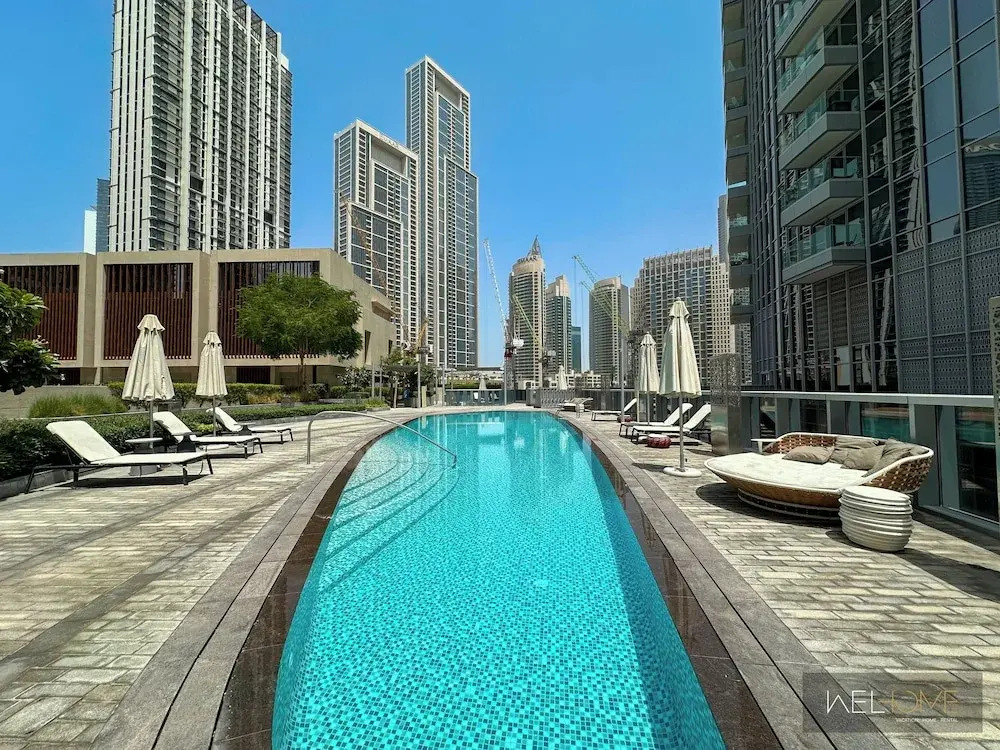 WelHome - Luxury Apartment Facing Burj Khalifa With Terrace