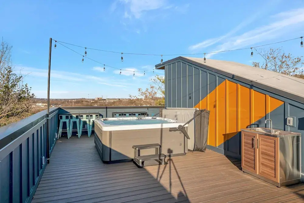 4 Rooftop Decks 4 Hot Tubs Game Rooms Sauna
