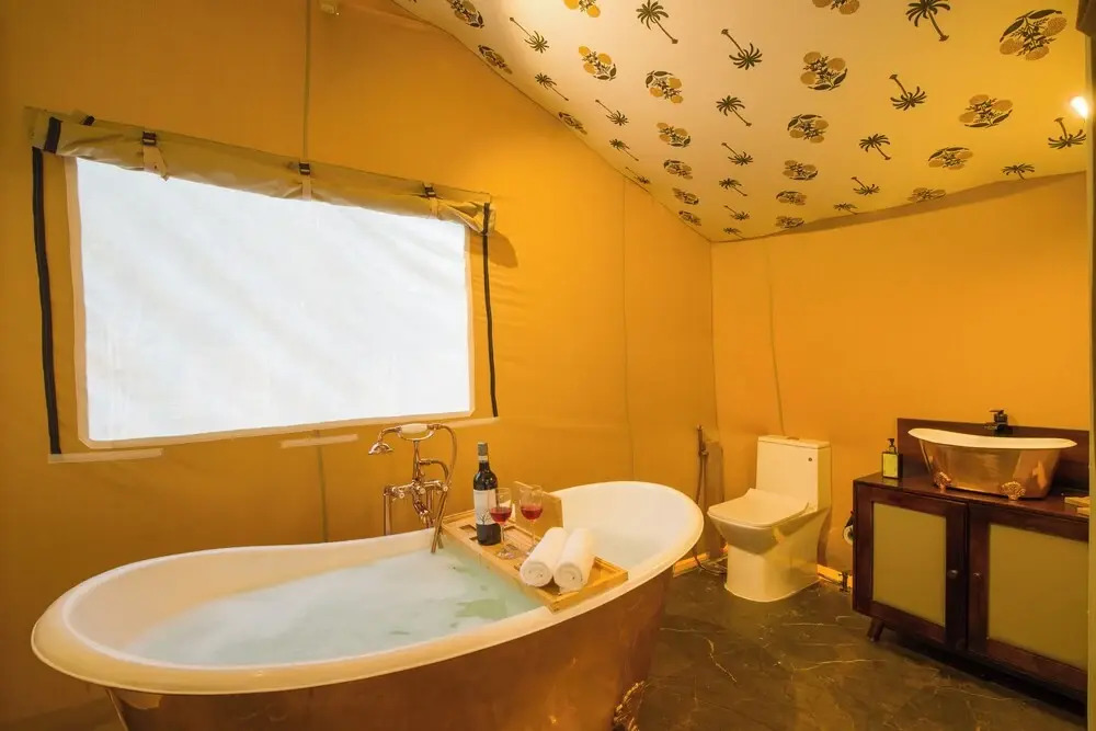 ELIVAAS 5-BHK with Luxe Mudhouses, Tents, Pond & Pvt Pool | Kaimalgarh Farmstay