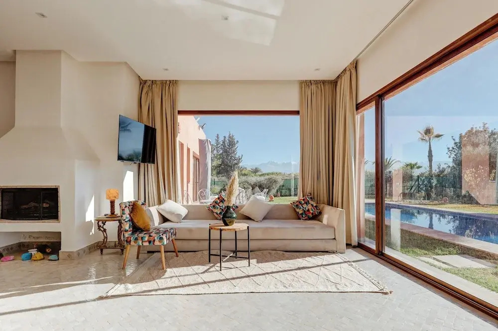 Villa Roseaux heated pool Marrakech