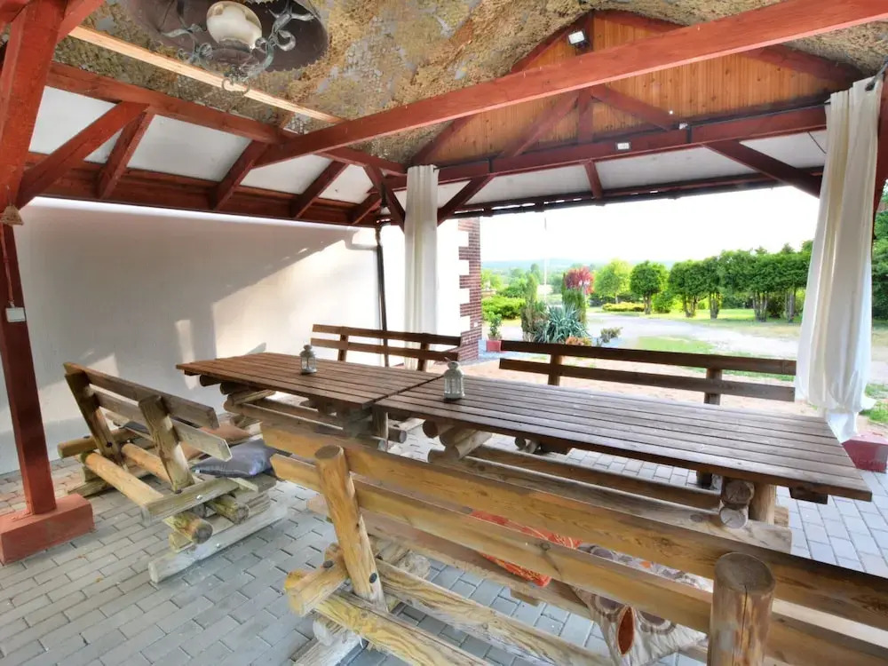 Comfortable XXL holiday villa by the pond