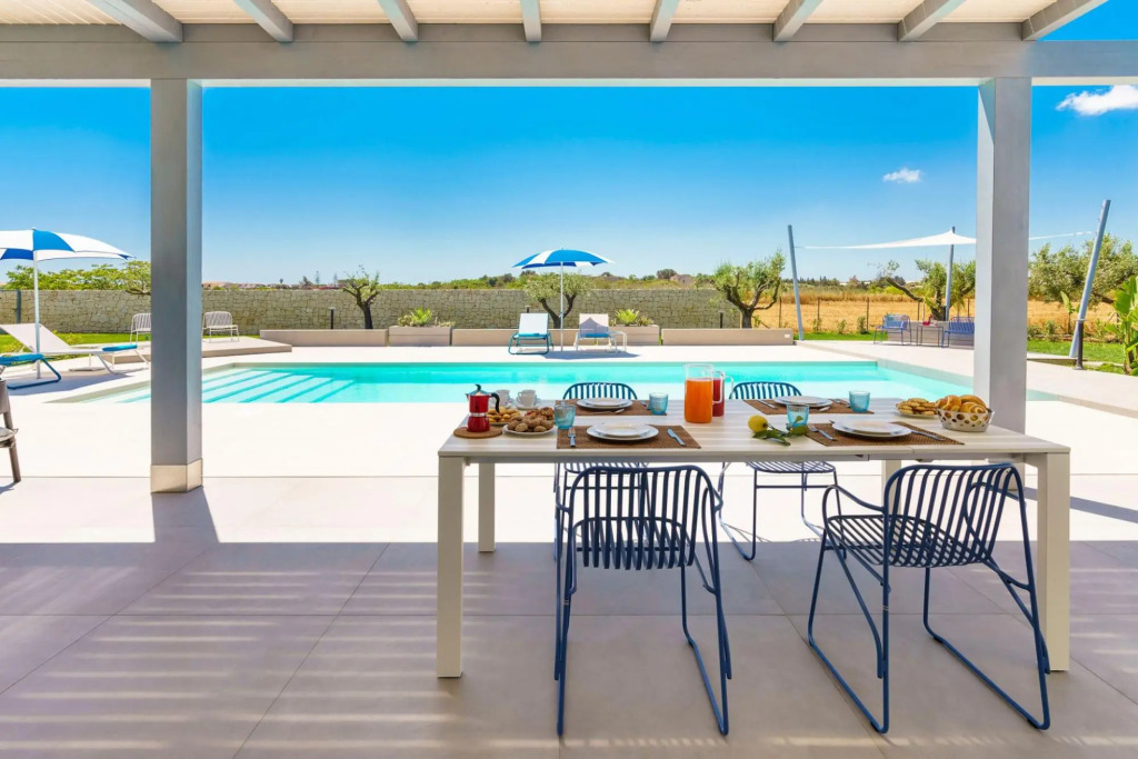 Lovely new villa with pool at walking distance from the beach-VILLA MARZAMEMI