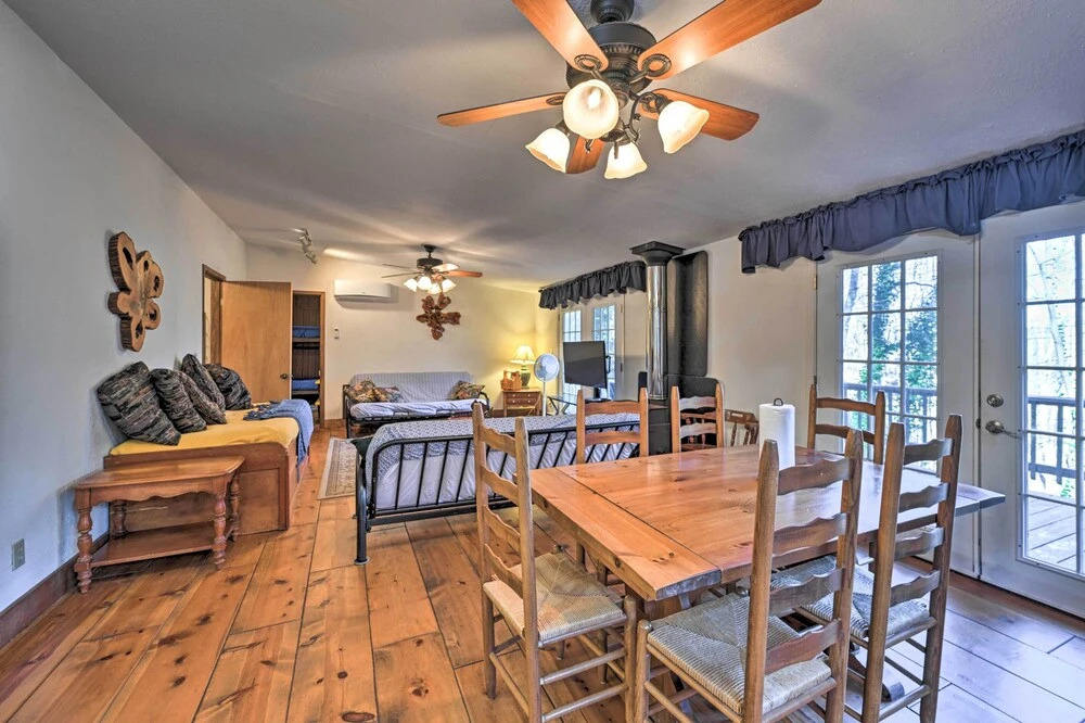 Secluded Bryson City Home w/ Deck, Steps to Creek!