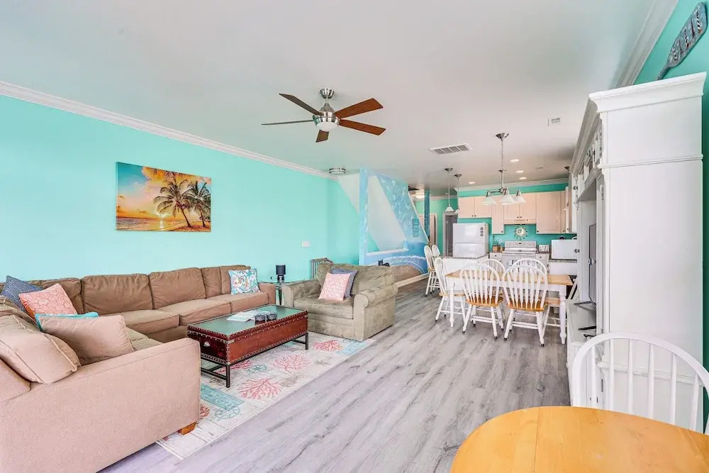 Calm Coastal Haven w/ 2 Balconies Near Beach