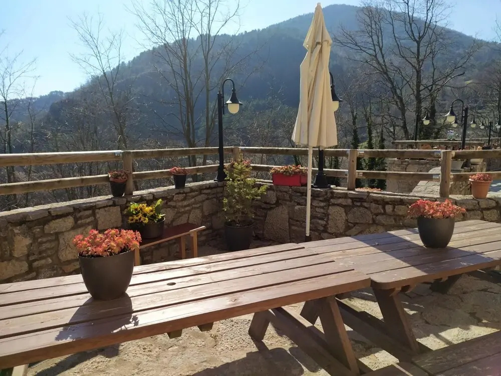 Appealing holiday home in Ogassa with patio