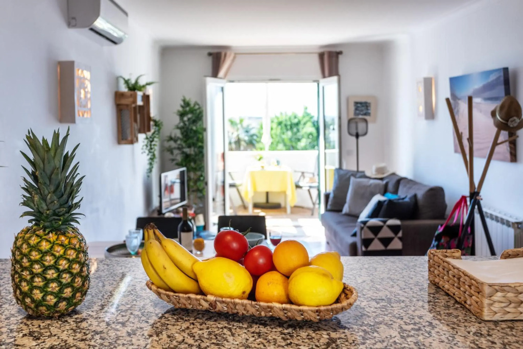 sunny apartment with sea view