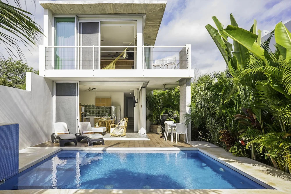 Villa 34 Bohemian Chic Style Villa, 2 min to Private Cenote