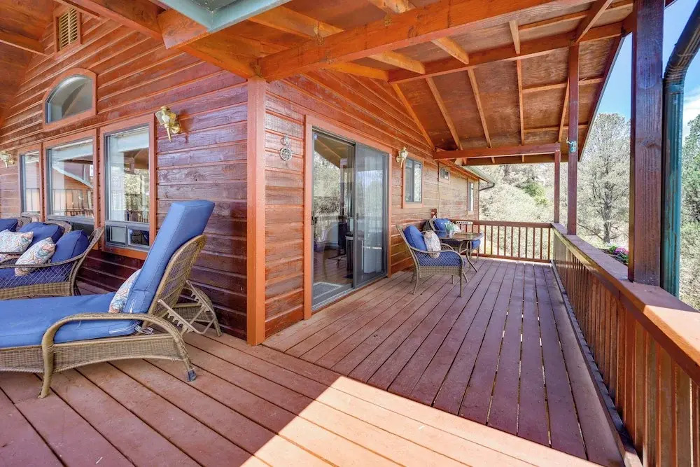 Fire Pit & Views: Falconcrest Cottage in Payson!