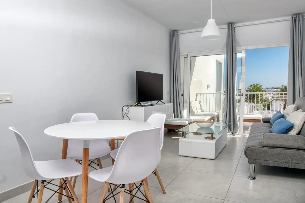 Sunset view modern private poolside apartment