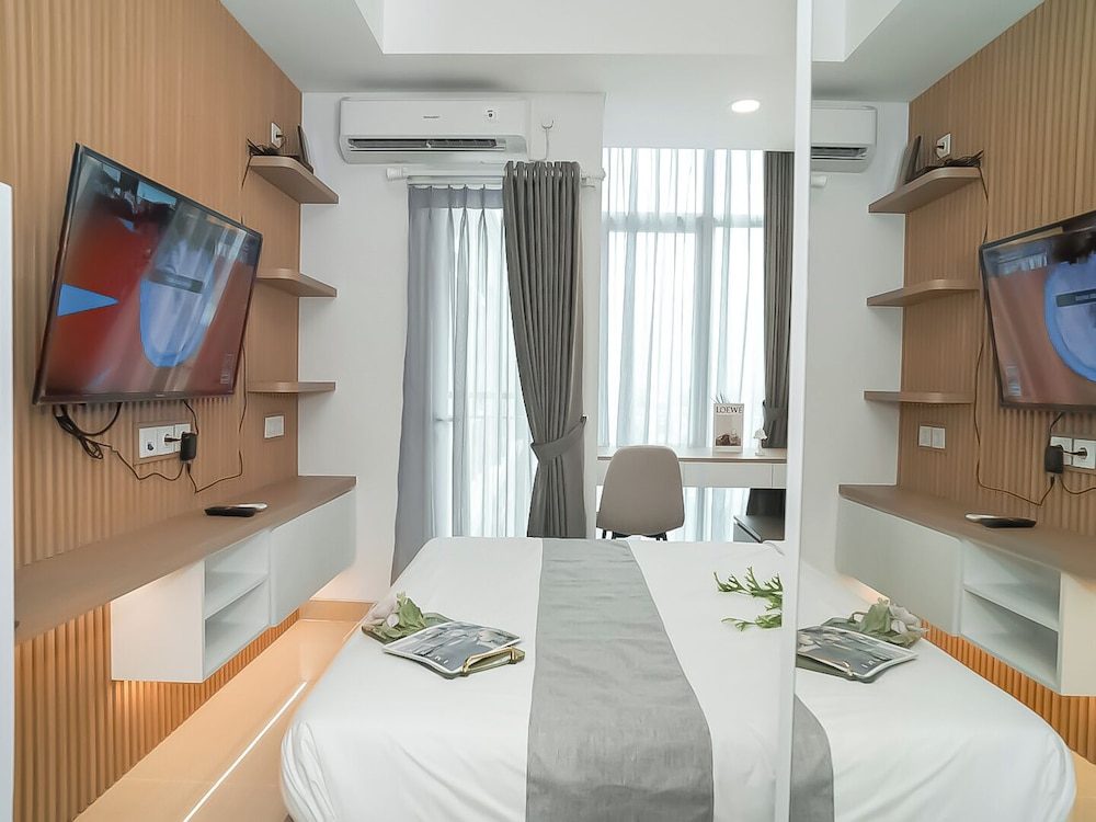 Japandi Style Studio Apartment At B Residence Grogol