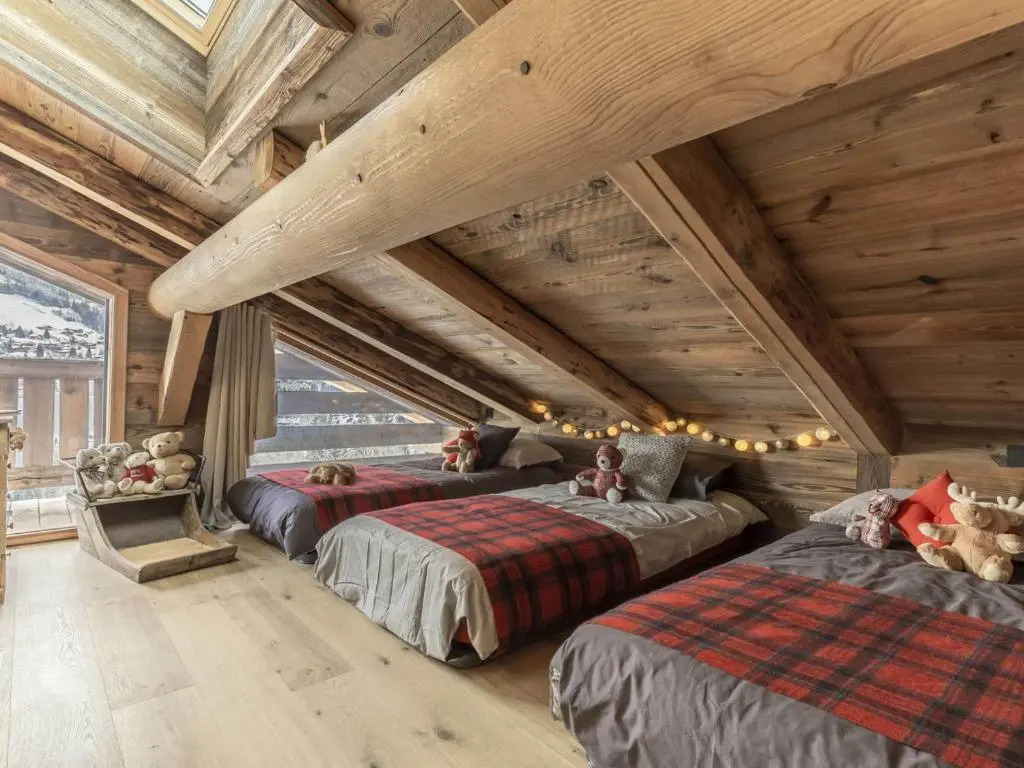 Chalet 5★, 12 pers, spa, sauna, proche pistes, 5 ch. - FR-1-304-229