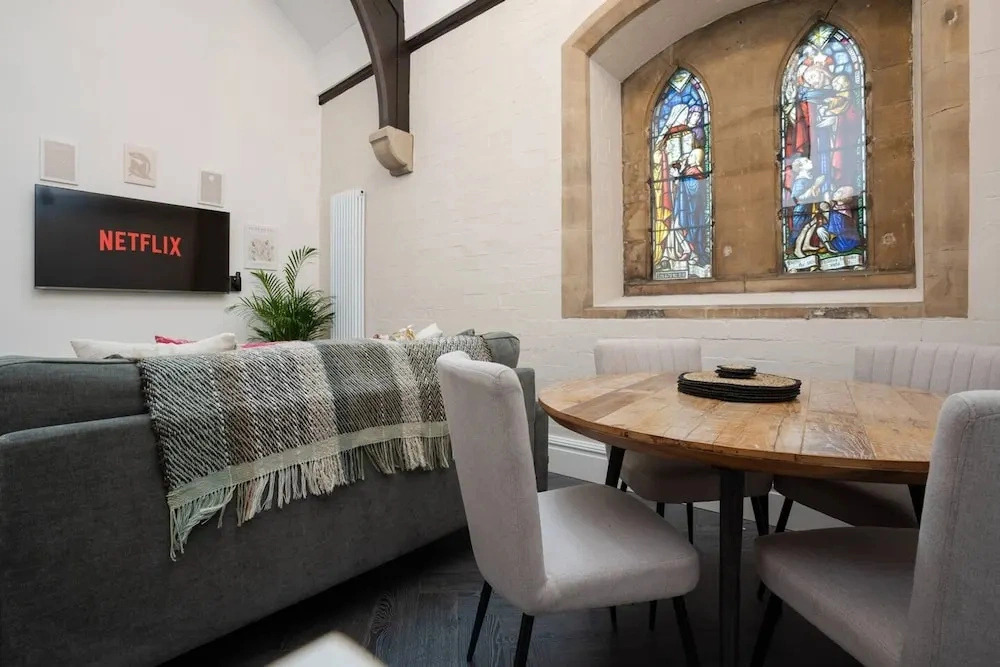 Rare Historic Church Stained Glass Parking