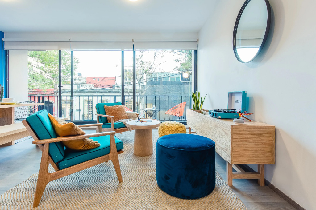 Casai Colorful and Artsy 3BR 2BA Apt in Roma Norte