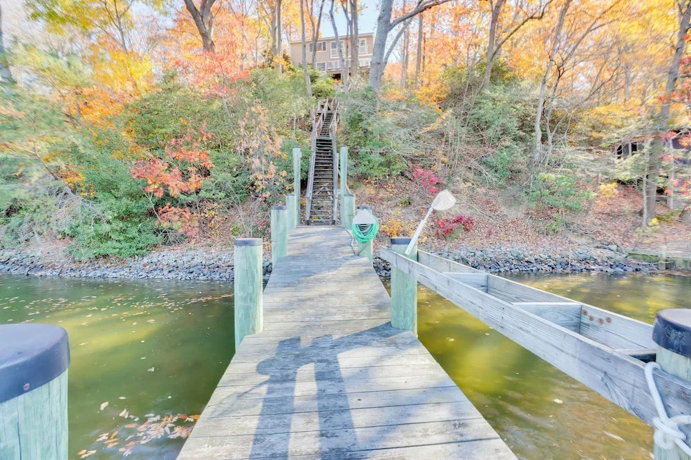 Waterfront Lusby Retreat w/ Deep-water Dock & Slip
