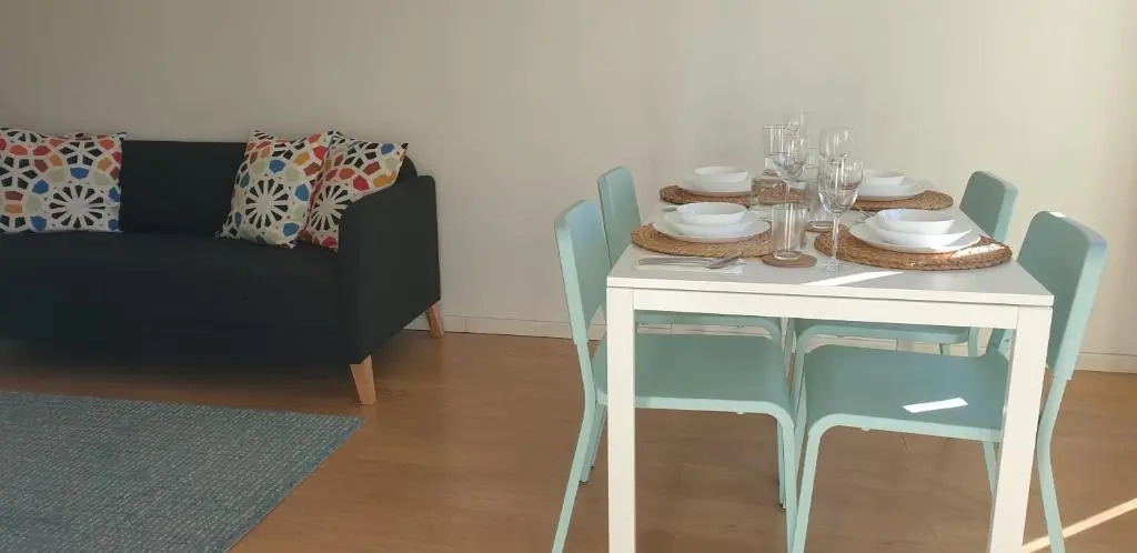 New and Central with free parking and 5min walk of subway station