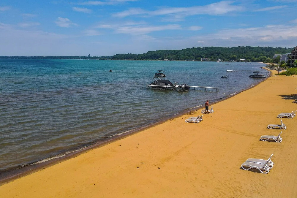 Beachfront Traverse City Resort Condo w/ Pool