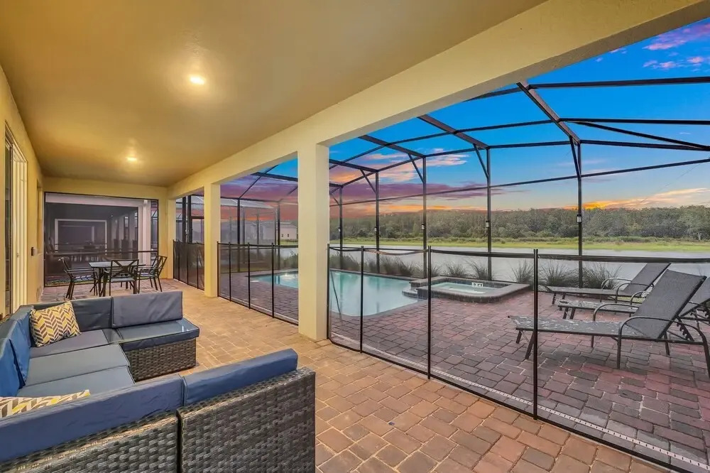 Serenity Lakeview Retreat Stunning Water Views, No Rear Neighbors, Private Pool, Game Room & Star Wars Cinema