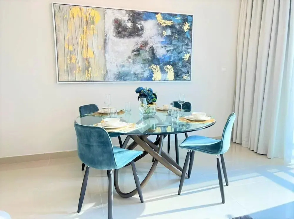 Elegant Luxury Apartment with Stunning Lake Views in Dubai Creek Harbour By ĀYA Boutique