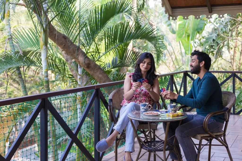 Aranyam Villa by StayVista with Modern wooden interiors, Kidszone, Indoor games & plunge pool