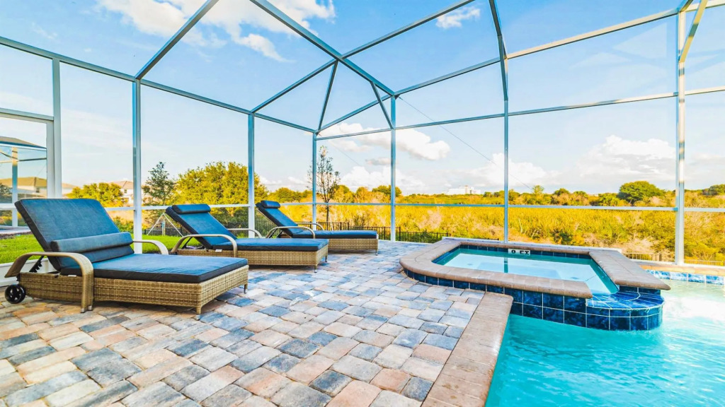 Large Disney Villa With Pool SPA Greenview Back