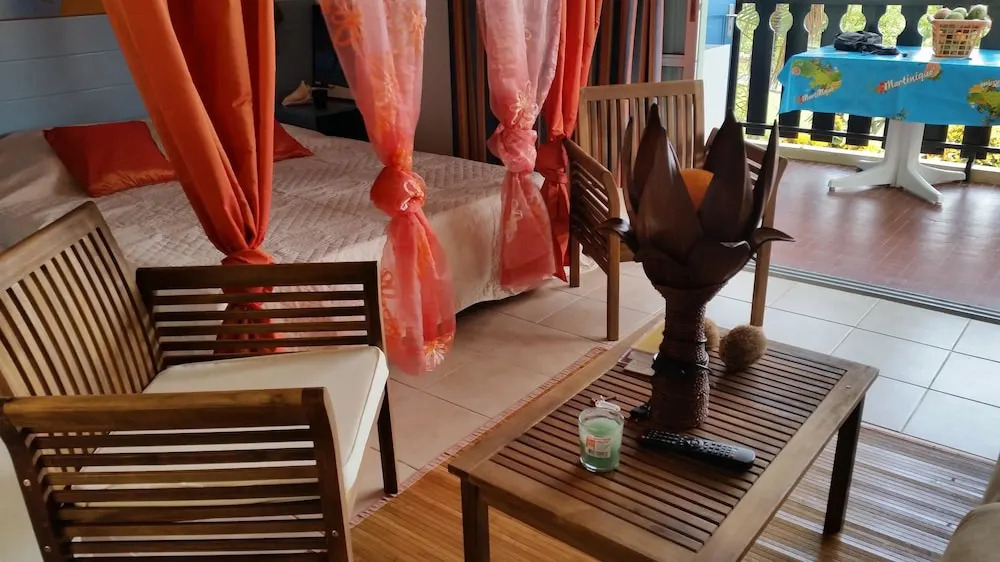 Studio in Sainte-anne, With Wonderful sea View, Furnished Terrace and