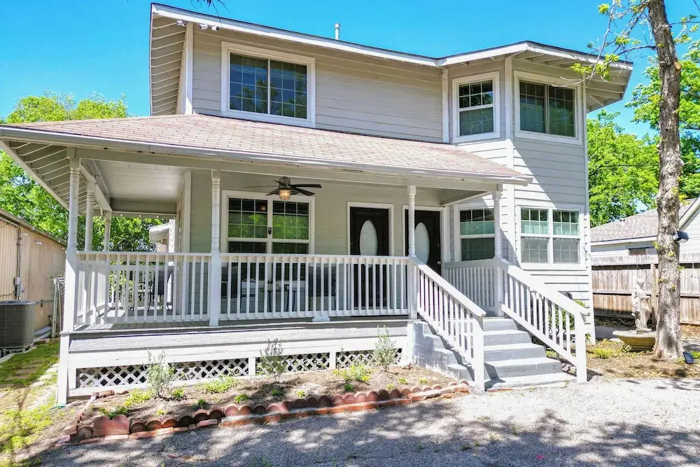 Backyard, Deck & Fire Pit: Conroe Getaway