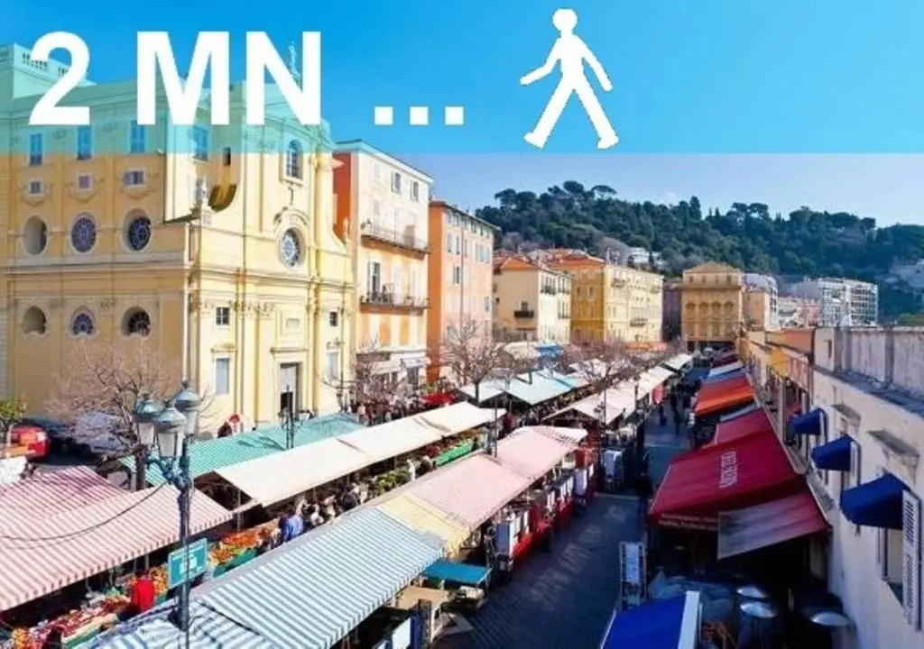 Ross 5- F2, Lumineux, Balcon, Loft, Clim, Vieux-Nice