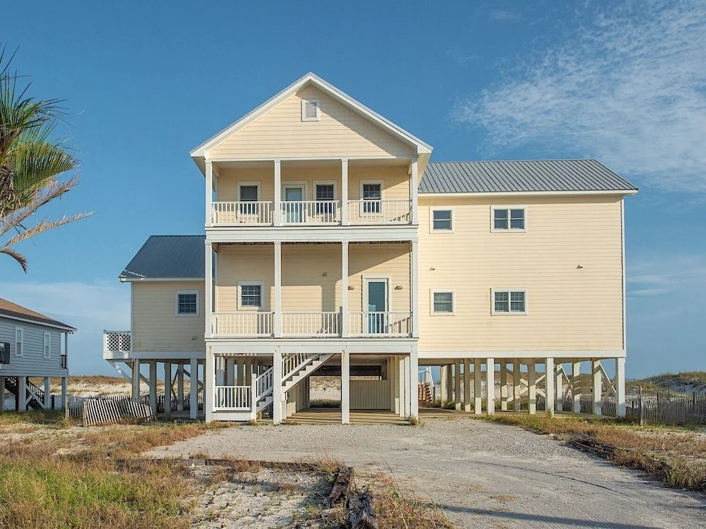 6br Beachfront W/ Huge Decks & Amazing Gulf View 6 Bedroom Home