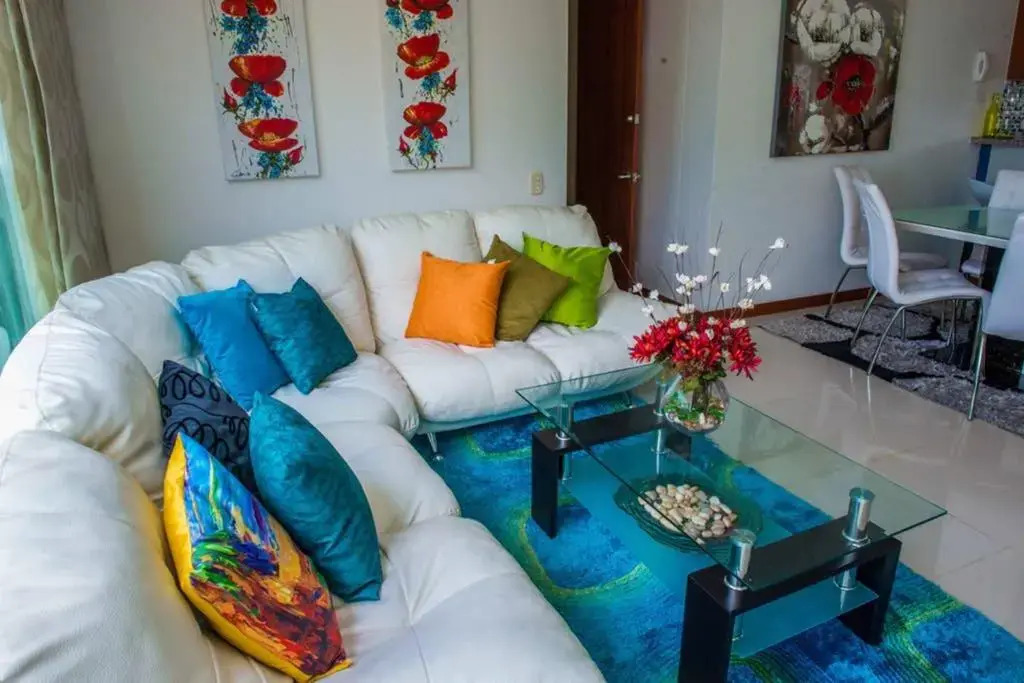Acogedor con vista al mar en Condominio Zazue a 300 metros de la playa Bellohorizonte Santa Marta