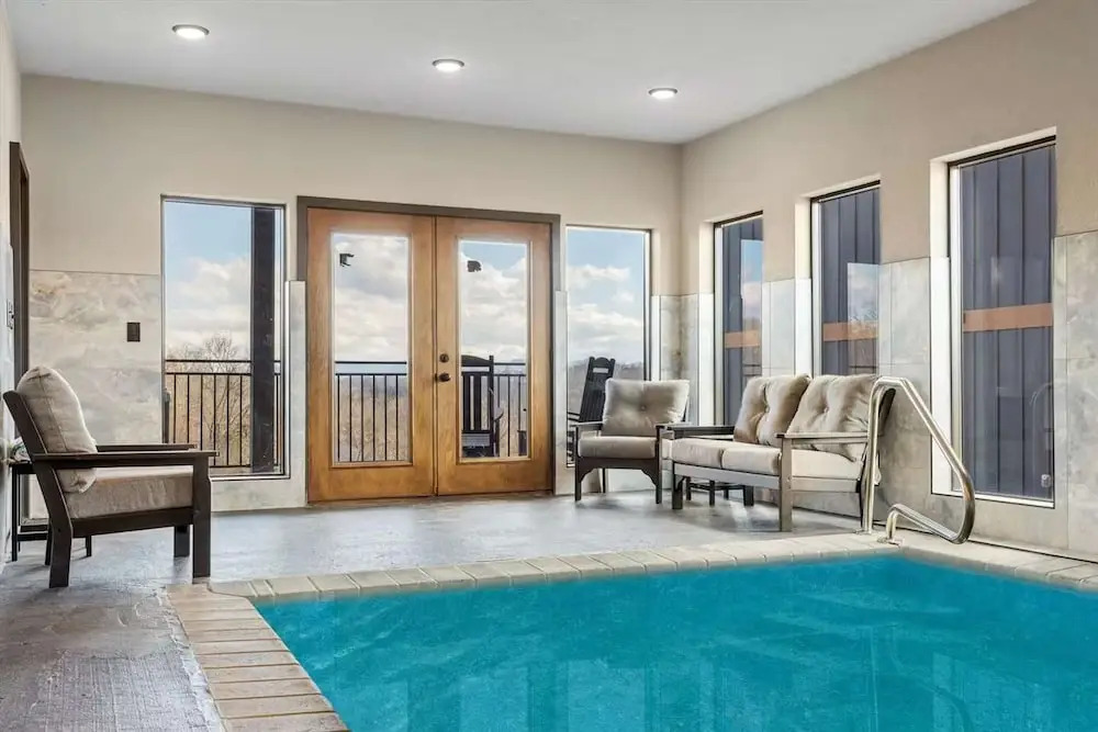 Firefly Lodge Indoor Pool Theater Hot Tub