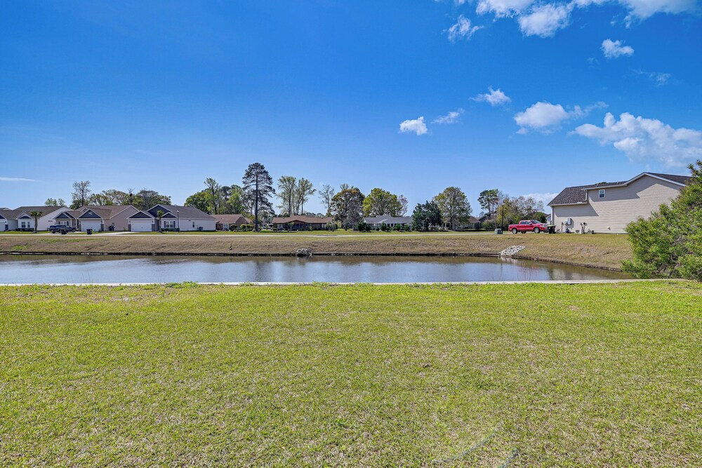 Water-view Patio! Condo 2 Mi to Surfside Beach