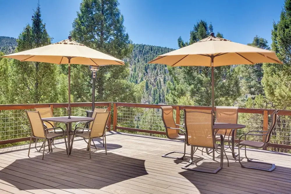 Roomy Angel Fire Home w/ Hot Tub, Sunroom & Views!