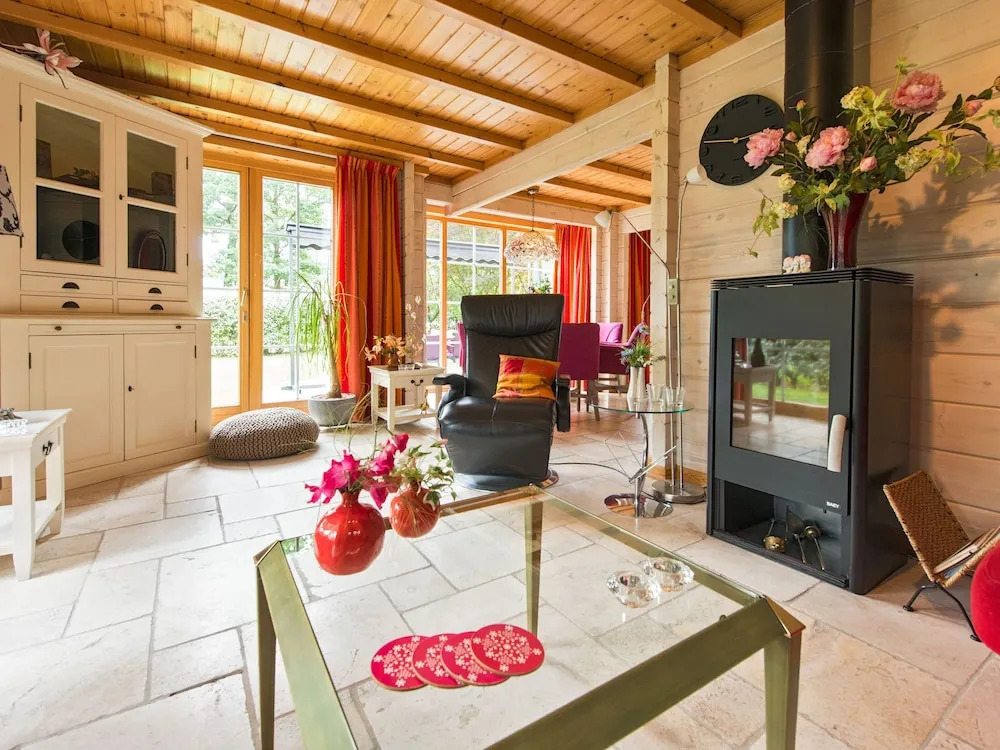 Cozy Forest Home with Wood Burning Stove near Forest