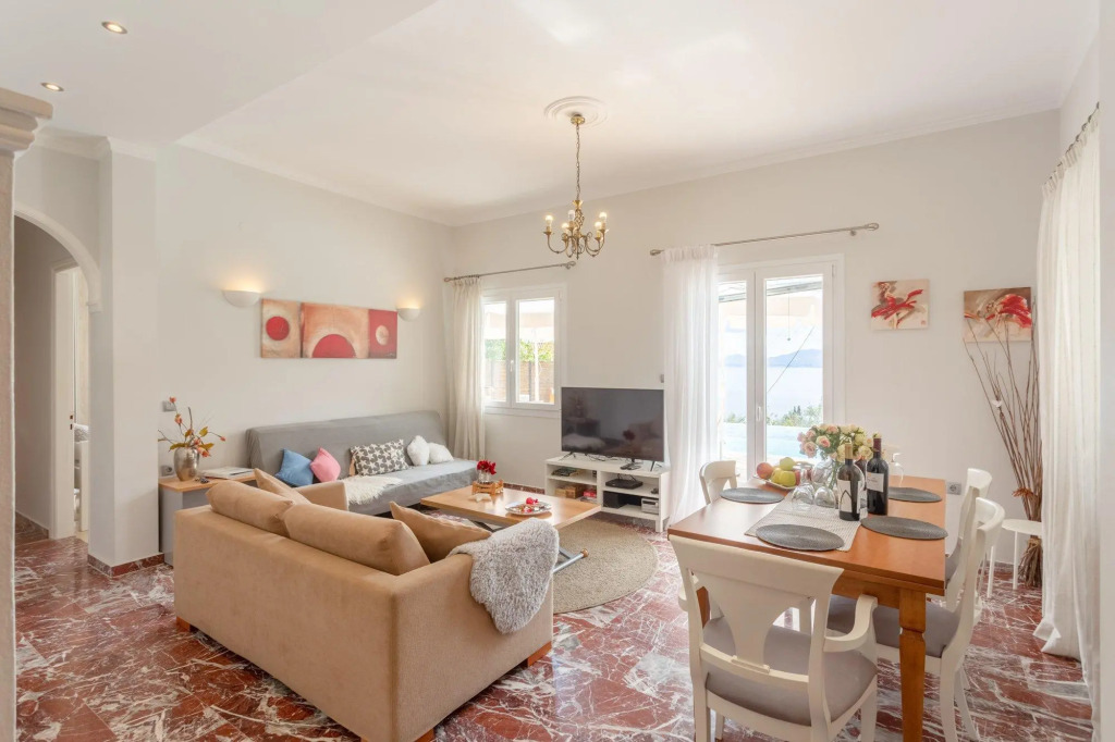 Villa Katerina Large Private Pool Walk to Beach Sea Views A C Wifi Car Not Required - 2359