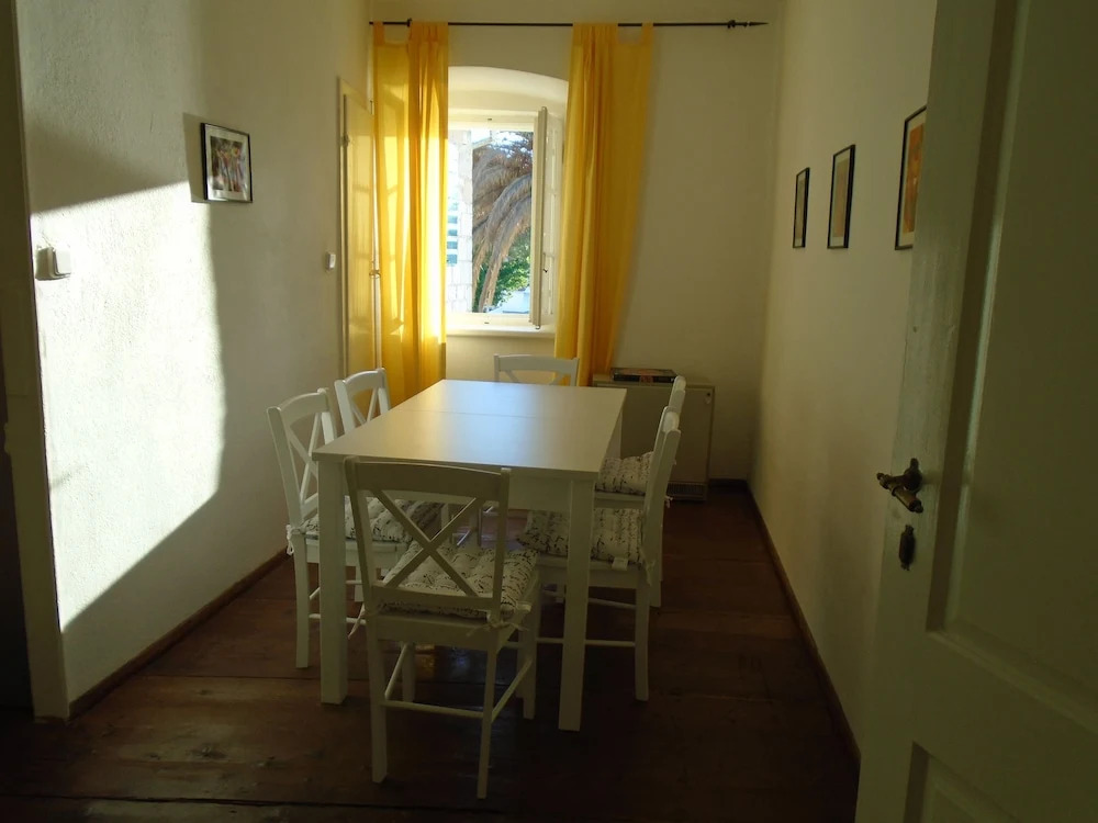 Very Spacious White Croatian Stone Seafront House With Secluded Enclosed Garden
