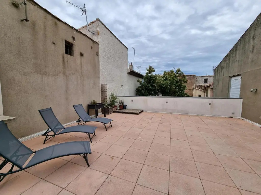 T4- terrasse 50m², garage, centre-ville