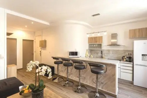 Stylish White and Red Apartments