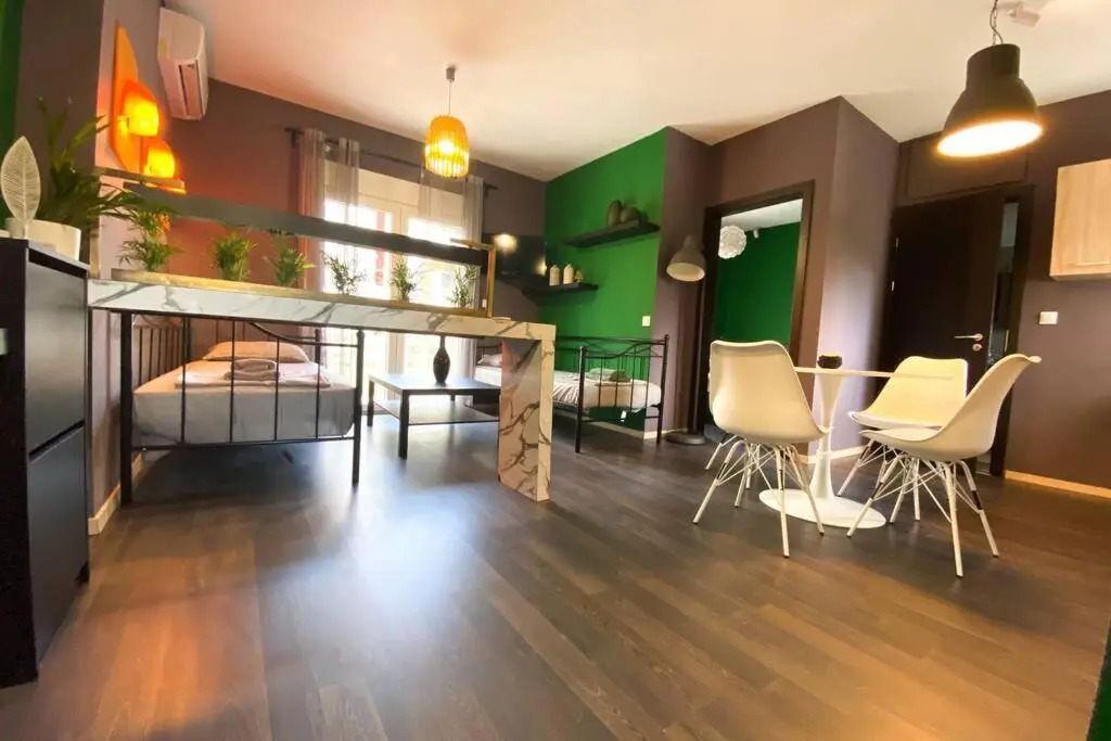 Green apartment with view