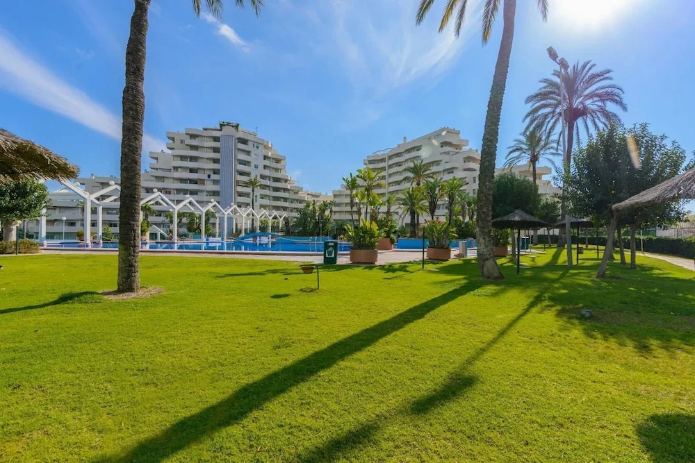 Benal Beach 907 - First Line Beach 2BR Apartment in Benal Beach Resort with Water park.