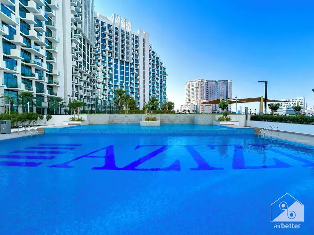 Cozy 1BR With Balcony & Views in Azizi Fawad