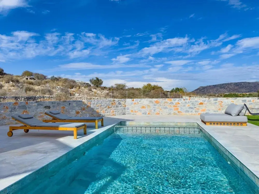 Giannas Panoramic Seaview Twin Villas with pool 2