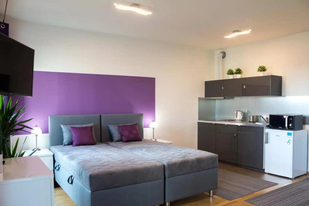 Prague apartment in residential tower · parking