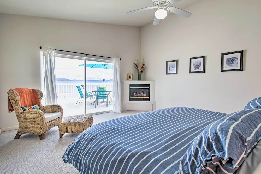 Spacious Lakeport Home w/ Dock & Mtn Views!
