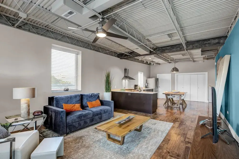 Greensboro Modern Condo with Industrial Design and Comfort of a Home