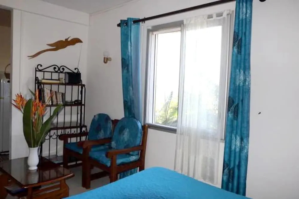 Studio In Petite Ile With Wonderful Sea View Furnished Garden And Wifi 4 Km From The Beach