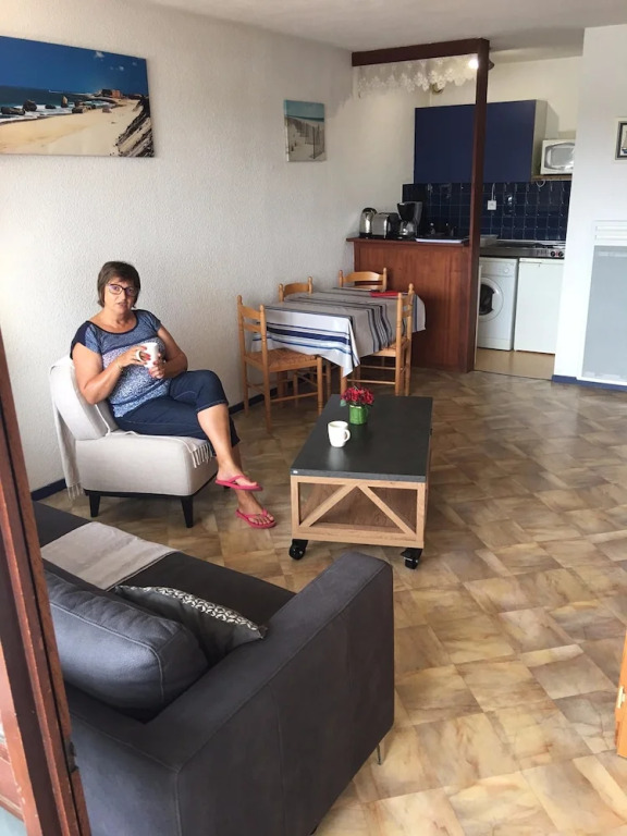 Studio in Capbreton, With Wonderful sea View, Pool Access and Terrace