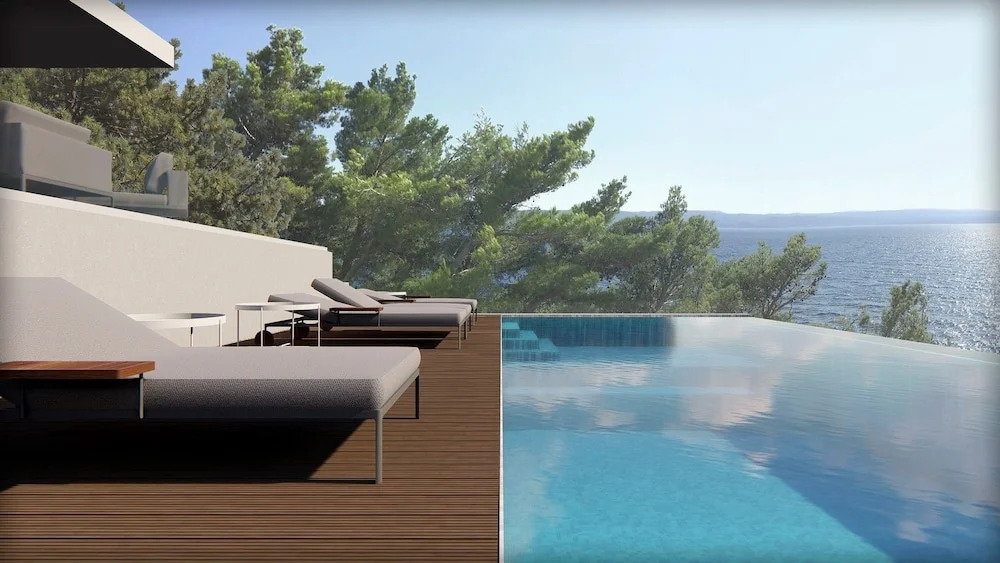Villa Colomba a luxury villa in Brela, seafront