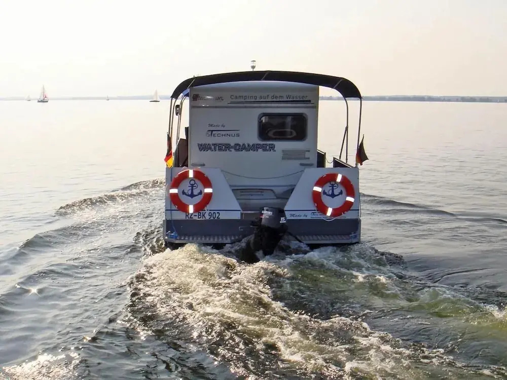 Houseboat on the Peene in Demmin