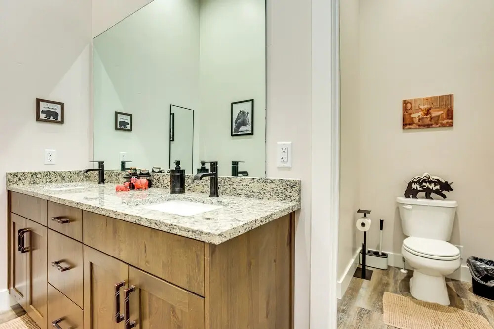 Hot Tub & Rec Room at Massive Bear Lake Home!