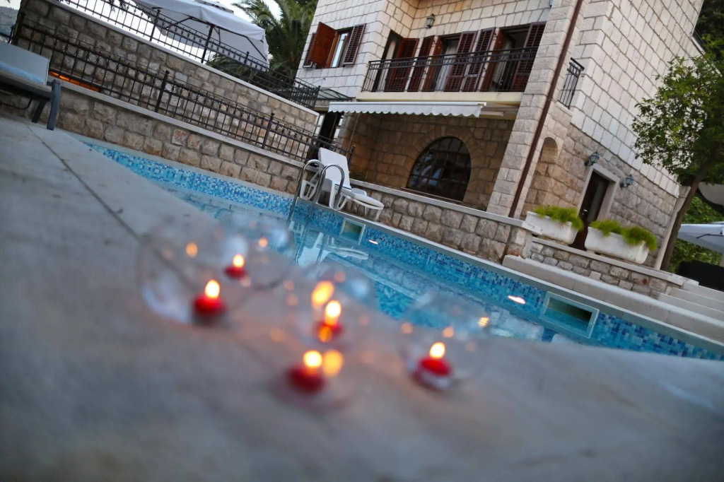 City Beach Villa with Pool and Sea View